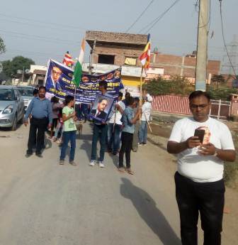 डॉ. अंबेडकर जयंती पर प्रभात फेरी निकाली गई